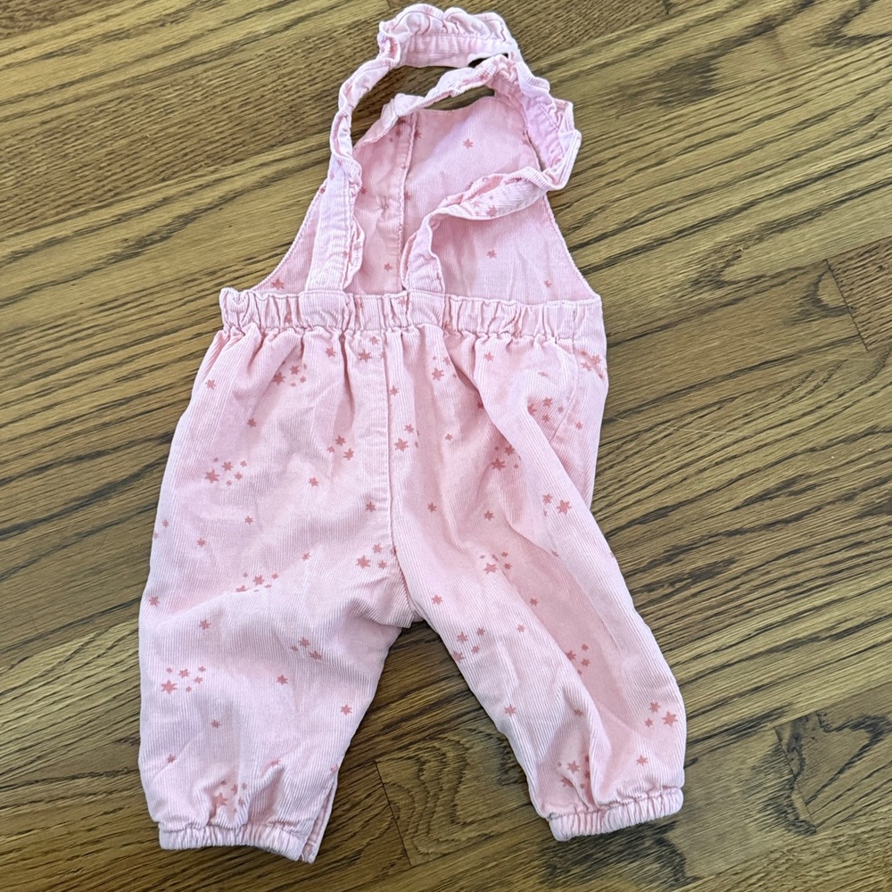 Pink Star-Patterned Kids One Piece - Picture 2 of 2